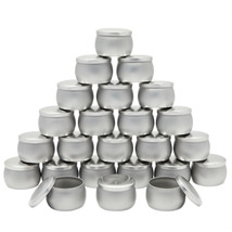 24 Pack Round Metal Tins With Lids For Candle Making And Diy Crafts, 4 Oz - £39.08 GBP