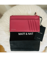 Matt &amp; Nat Loom Vegan Leather Wallet, Clutch. Zip Top, Purple/Pink, Mauv... - £34.22 GBP