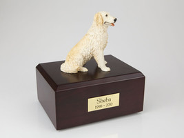 Golden Retriever Blond Pet Cremation Urn Available in 3 Diff Colors &amp; 4 Sizes - £134.45 GBP+