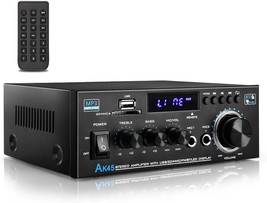 Home Audio Power Amplifier With Bluetooth, 100Wx2 Audio Stereo Receiver,... - $42.99