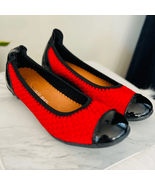 Bernie Mev Women&#39;s Bella Me Ballet Flat, Red/Black, Size 7 (Euro 37), NWOT - $94.37 CAD