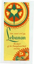 Lebanon County Brochure The Heart of the Pennsylvania Dutch Country 1950&#39;s - £14.31 GBP
