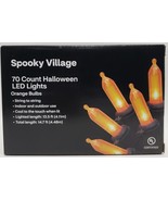 Spooky Village 70 Count Halloween LED Lights Orange Bulbs 14.7 ft - $235.56 MXN