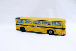 VINTAGE 1950s Tin Litho Friction 11&quot; School Bus System Made in Japan - £142.43 GBP