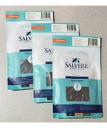 3x Salvere Opaque Black 15-20 mmHg Knee High Pantyhose Compression Tight... - $28.49