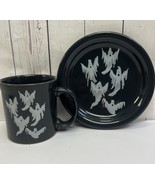 Fiestaware Fiesta Ghosts Luncheon Plate And Java Mug NWT - $44.09 CAD