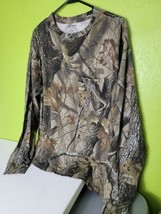 Outfitters Ridge Hunt Gear Real Tree Camo Long Sleeve Shirt Size Large - £38.83 GBP