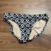 Lands End Womens Bikini Swim Bottom Size 2 Geometric Print Brown Black P... - £21.04 GBP