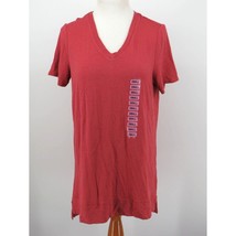 Adrianna Papell Womens Small Red Sand Top Shirt $49 - £12.66 GBP