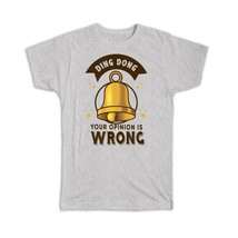 Ding Dong : Gift T-Shirt Ring A Bell Day January Festive Party Funny Wall Poster - £14.37 GBP+