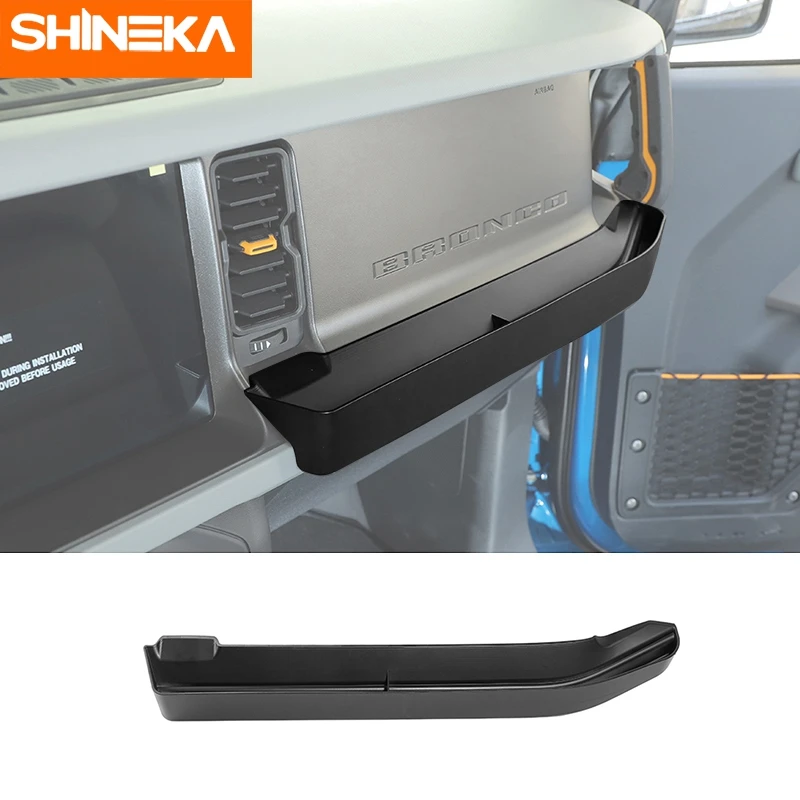 SHINEKA ABS Car Interior Co-pilot Armrest Storage Box Organizer Accessories for - £24.66 GBP