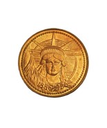 Statue of Liberty Restoration Coin, Gold Tone, Nestle Company, 1886-1986... - $20.03 CAD