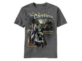 Star Wars Live at the Cantina Galaxy&#39;s Finest Charcoal Adult T-Shirt, NEW UNWORN - £14.41 GBP