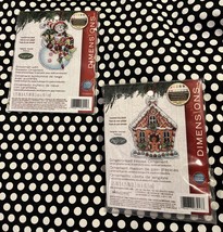 Vtg Dimensions Cross Stitch 2 Kits Ornaments Gingerbread House Snowman a... - $364.78 MXN