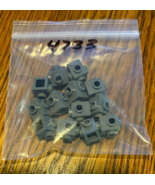 Lego Brick w/studs 1x1 - PN 4733 - Dark Bluish Gray - 10 Pieces - New - $110.23 MXN