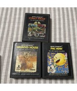 Vintage Atari 2600 Game Cartridges Street Racer Haunted House PAC-man - £6.55 GBP