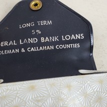 Vintage Coin Purse Federal Land Bank Loans Advertising 3.25&quot; Vinyl Snapper - £15.88 GBP