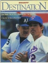 BRANIFF Destination Magazine April 1987 BI Bobby Valentine Texas Rangers Cover - £17.22 GBP