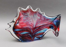 Rollin Karg 2010 Signed Large Studio Art Glass Fish Sculpture - $380.99