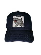 Goorin Bros Shark Hat Snapback One Size Navy Blue Trucker The Farm - $18.62