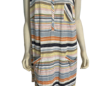 J.Jill Women&#39;s Sleeveless Striped Shift T-Shirt Dress Multicolored 3X - £22.74 GBP