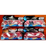 Disney Star Wars Set of 8 Hot Wheels Vehicles Fighters Transports 4 Pack... - $54.14 CAD