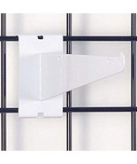 Only Hangers 12&quot; Gridwall Knife Shelf Brackets With Lip - White 8 pcs - $25.48