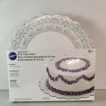 Wilton 10-Count Show &#39;N Serve Cake Circles, 10 Inches - £7.90 GBP