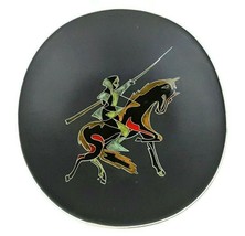 L’Ancora Kroon Kroonenberg plate Dutch Ceramics knight on horse black Mo... - £40.79 GBP
