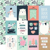 Winter Wonder Double-Sided Cardstock 12&quot;X12&quot;-3X4 Elements - $1,192.65 MXN