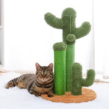  Dropshipping Adequate Cactus Cat Scratching Post with Sisal Rope Cat Sc... - $54.99+