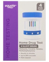 Equate 4 Panel Home Drug Test, Marijuana, Cocaine, Opiates, Methamphetamine - $456.66 MXN
