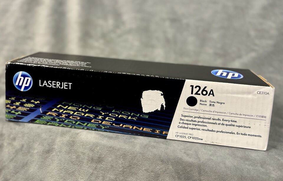 HP 126A (CE310A) LaserJet Black Toner Cartridge  factory sealed - $30.96