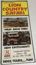 Vintage Lion Country Safari Brochure West Palm Beach Florida BRO13 - £11.65 GBP