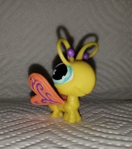 Littlest Pet Shop 2007 Yellow Butterfly with Orange Wings  - £7.81 GBP