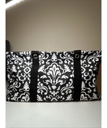 Thirty One Large Utility Tote~Retired~ Black Parisian Pop~Rare - $931.59 MXN