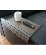 Flexible Wenge Wood Sofa Table, Slim Over-the-Couch Side Tray for Dining... - $92.00