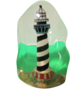 Cape Hatteras Light House Encased In Hard Clear Plastic 6&quot;T Paperweight ... - $14.85