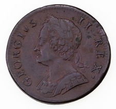 1748 Grande-Bretagne 1/2 Penny Pièce de Monnaie En Très Fin État Km #579.2 - £76.34 GBP