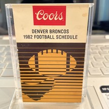 Denver Broncos 1982 NFL Football Pocket Schedule - Coors Beer - £2.91 GBP