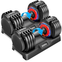 Adjustable Dumbbell Set, 25LB or 55LB Adjust Dumbbells,Single or Pair Du... - £479.36 GBP