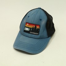 Oregon Forest Lake Sunset Trucker Hat Snapback Adjustable Blue Hat Cap - $13.53