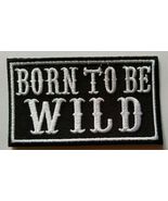 Born To Be Wild~Steppenwolf~Biker Motorcycle Patch~3 1/2&quot; x 2&quot;~Iron or S... - $71.40 MXN