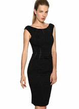 Designer Folded Waist Off-The-Shoulder Little Black Dress AUS STOCK RRP $80 - $49.99