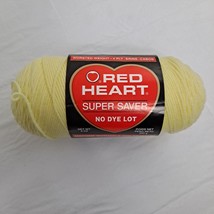 Yellow Yarn Ream Skein Red Heart 8oz Acrylic Pale Yellow - £10.28 GBP