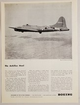 1943 Print Ad Boeing Flying Fortress WW2 Fuselage Cut in Half, Still Flying - £12.10 GBP
