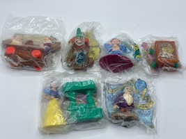 Vintage McDonalds Snow White &amp; The Seven Dwarfs Toys 1993 Set of 6 New S... - $9.49