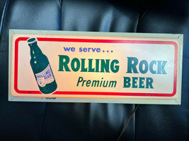 VTG HTF Latrobe Brewing Co Rolling Rock Premium Working Lighted Beer Sign Metal  - £199.76 GBP
