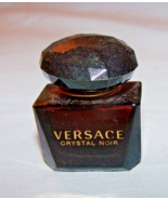 Vintage Full Miniature Versace Crystal Noir  Eau de Toilette Glass Bottl... - $308.88 MXN