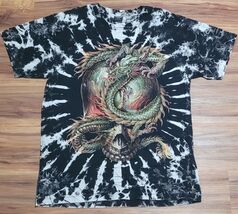Survivors Black &amp; Grey Tie Dye W/ Skull  And Wrapping Dragon Real Piercings - $25.64